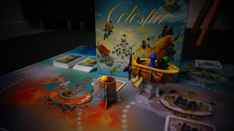 Vue d'ensemble du jeu de société Celestia