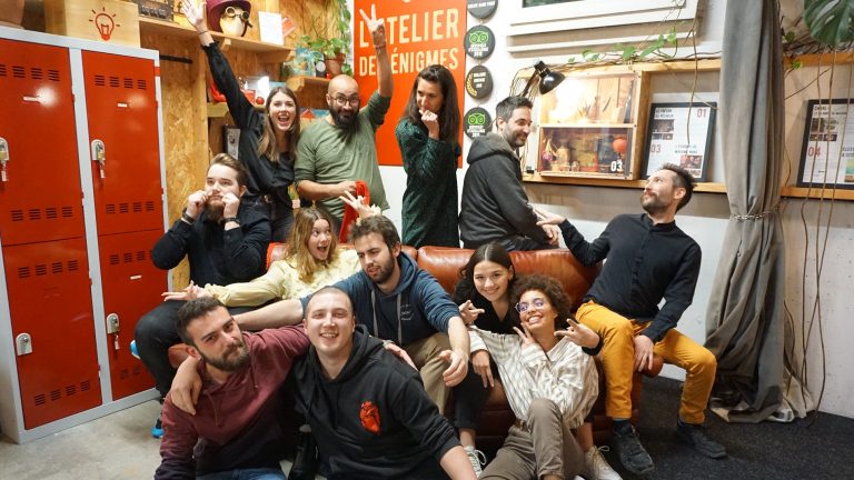 Photo de l'équipe de l'Atelier des Énigmes Annecy